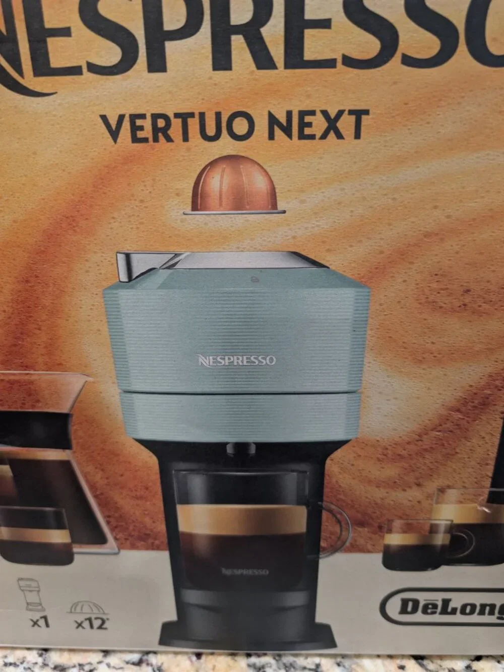 Nespresso Vertuo Next Coffee & Espresso Maker Jade Teal NEW